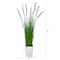5ft. Wheat Grass Artificial Plant in White Metal Planter